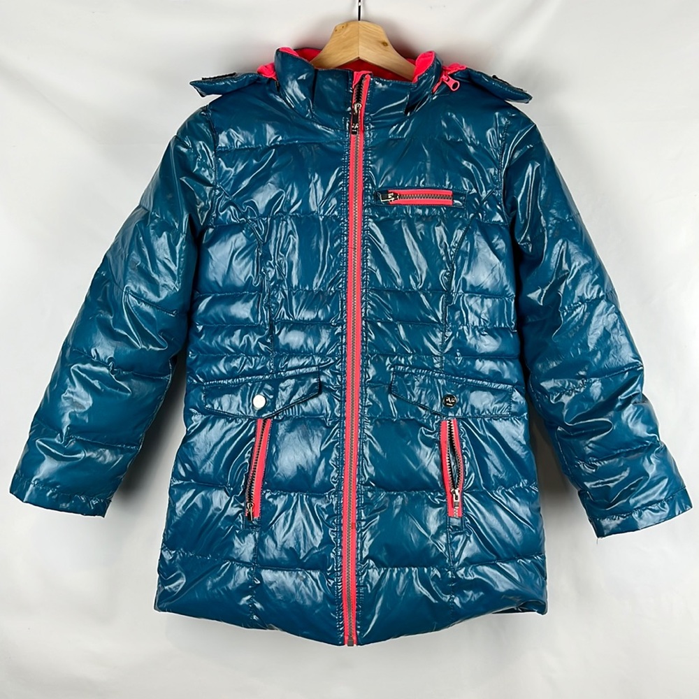 Versace 1969 Italia Sportivo Shiny Puffer Down Jacket Coat Size 10/12